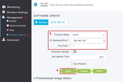 Sep 03, 2018 Log in to the Mobility Express user interface and choose Management > Software Update. . Cisco mobility express firmware upgrade